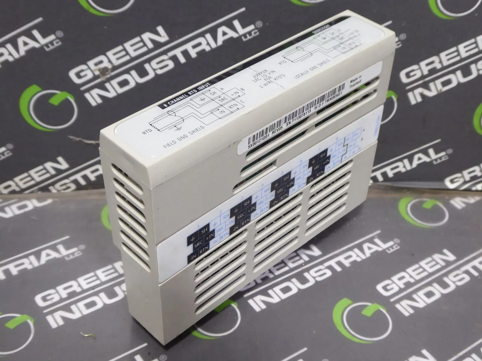 Westinghouse Emerson 5X00121G01 Ovation 8 Channel RTD Input Module Rev. 05 Used