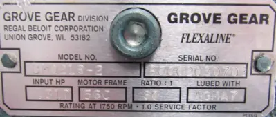 NEW GROVE GEAR BMQ218-2 GEAR REDUCER 60:1 BMQ2182