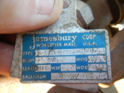 Jamesbury 6" 150 Rating, Steel Flanged Control Valve
