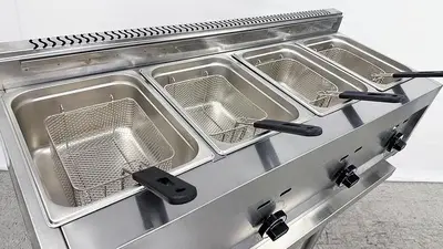 4 COMPARTMENT DEEP FRYER - PROPANE -OUTDOOR USE ONLY
