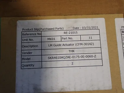 New | in-Stock THK SKR4610AQZAE01750E0060 Tooling & Accessories (Other) Ohio US | HGR 24 #1048317