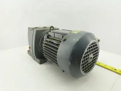 Sew Eurodrive R37DT71C4TFIS 1/3HP Motor 230/460V 3Ph W/44.81:1 Inline Gearbox