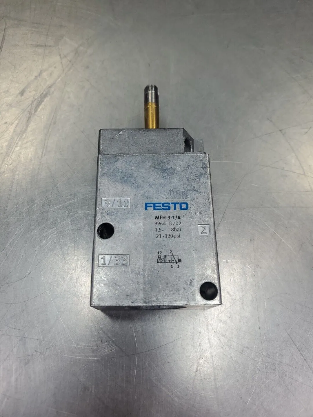 FESTO MFH-3-1/4 (9964 D702) SOLENOID VALVE. 6B-3