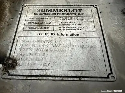 Used Summerlot Engineered Products Dryer – 316 Stainless Steel