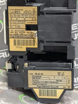 Fuji Electric SC-5-1 4NC0H0#20 Magnetic AC Contactor Assembly TR-5-1N Used