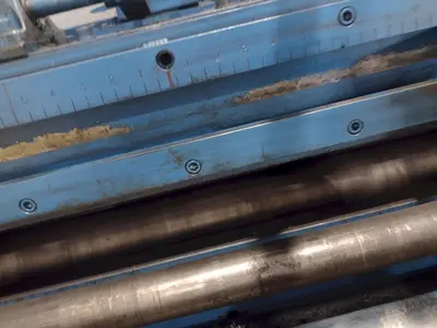24" COOPER WEYMOUTH 7 ROLL MOTORIZED POWERED COIL STRIP STRAIGHTENER: STOCK #23702