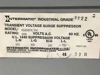 USED INTERMATIC IG2083LYH