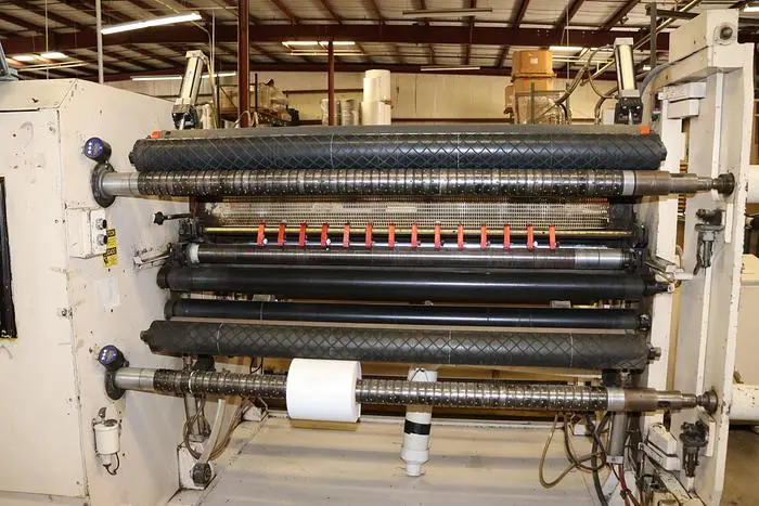Used 1988 57" TITAN SR5 SERIES DUPLEX SLITTER REWINDER _UNKNOWN_ Slitters & Slitting Lines | Paper Converting Equipment #395851