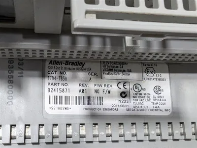 Allen Bradley 1794-TB3G/A Flex I/O Terminal Base Rev. A01 Used