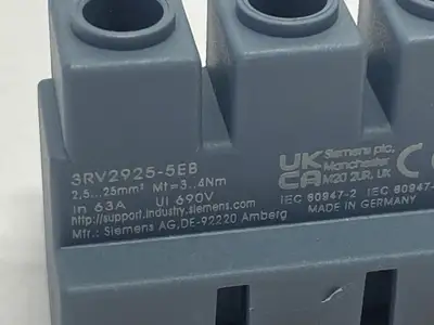 3RV2925-5EB | Siemens  Supply Terminal Block 3-Phase - New Other