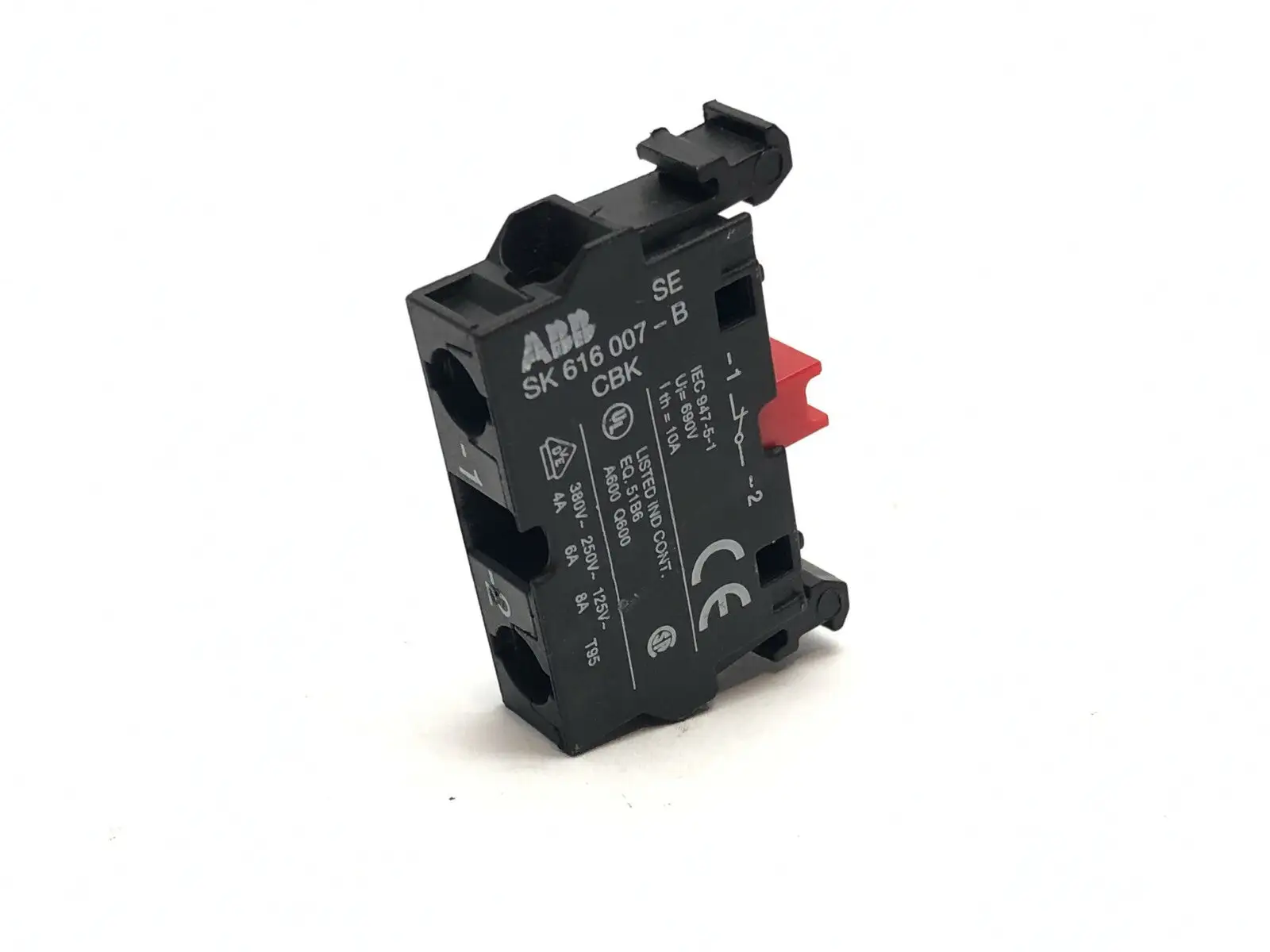 SK 616 007-B | ABB  Contact Block 380V 8A - Used