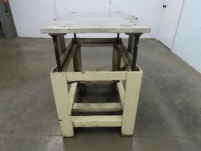 1" Aluminum Top  Steel Base Work Bench Table 24"x36" x 26-36"Adjustable Height