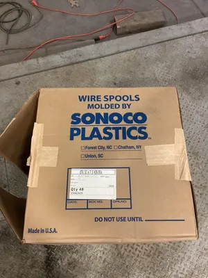 Sonoco Plastics Plastic Spool Cable Wire Reel 6.5″ x 7.5″ -NIB of 48