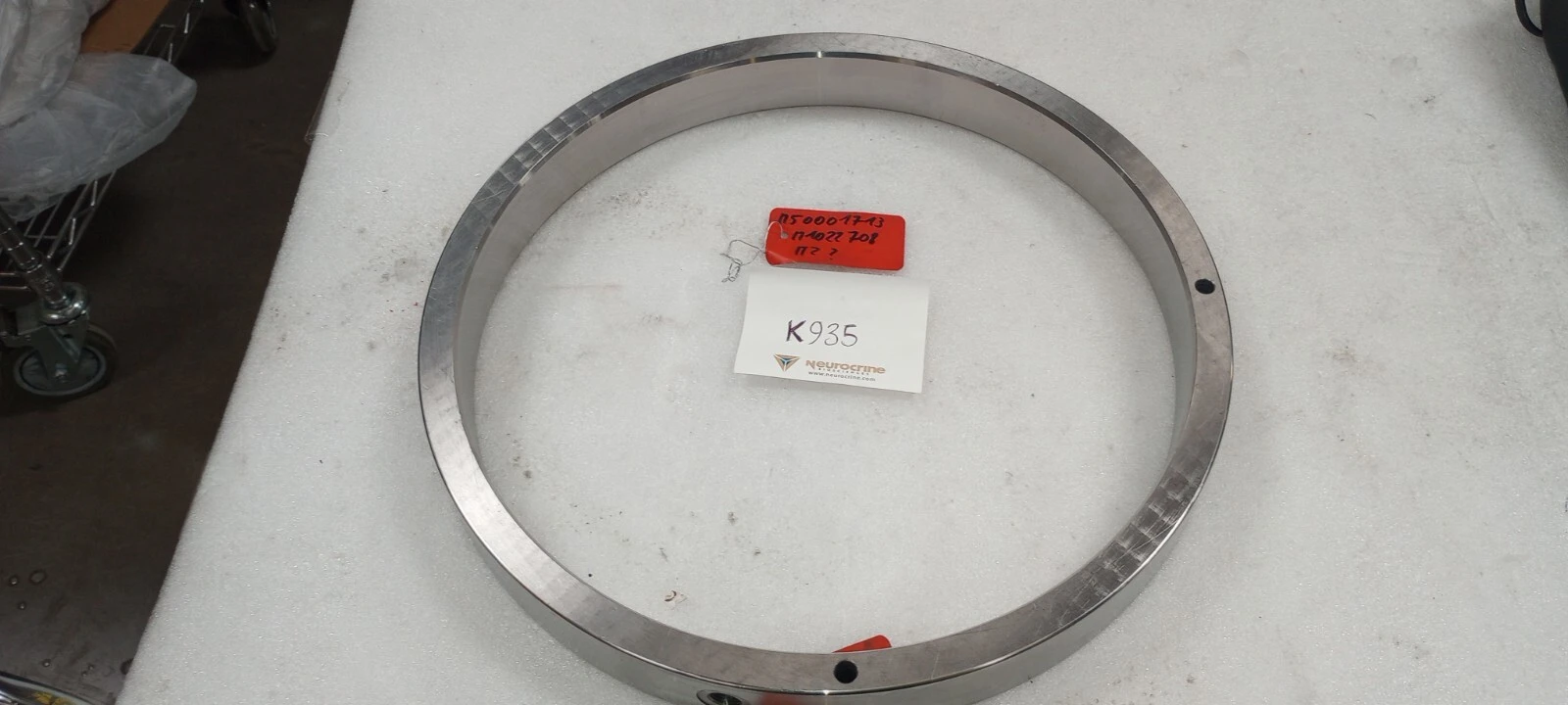 ELITE CAMERON STAINLESS STEEL RING 16 1/2"(L)X 1 3/4" (H) X 3/4  (D)