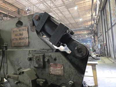 Hill Acme Kling No. 4 Metal Worker Punch/Shear/Notch Machine