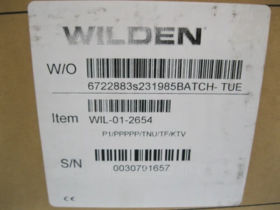 NEW Wilden P1/PPPPP/TNU/TF/KTV