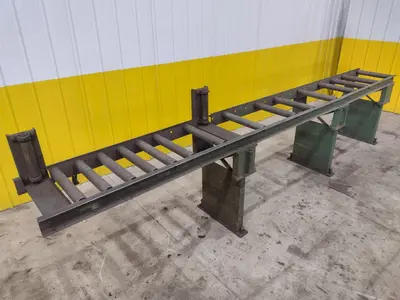 180" LONG X 19" WIDE X 39" ROLLER CONVEYOR: STOCK #21841