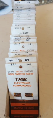 New | in-Stock TRW 1/4 WATTS CARBON RESISTORS Miscellaneous Equipment (Electrical & Power) Arizona US | ASSET CONVERSION SPECIALISTS, INC. #1360609