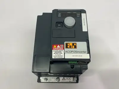USED B&R INDUSTRIAL AUTOMATION ACOPOSINVERTER P66 W/ POWERLINK COMM. CARD
