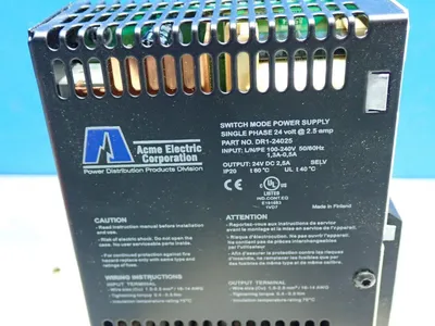Used ACME ELECTRIC DR124025 DIN Rail Power Supplies Ohio US | HGR 24 #869657