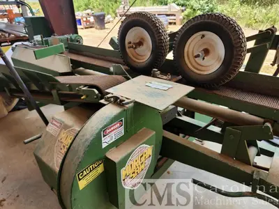 USED MORGAN SINGLE HEAD RESAW WITH RETURN
