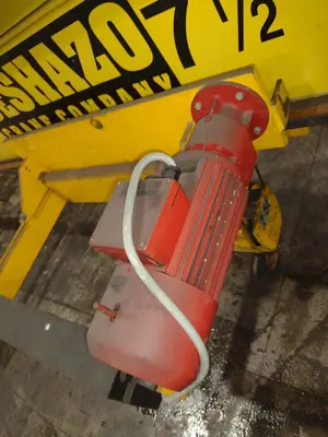 7.5 TON x 27' DESHAZO SINGLE GIRDER TOP RUNNING BRIDGE CRANE WITH STREET UNDERSLUNG HOIST: YOBRO 24991