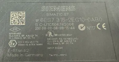 NEW SIEMENS 6ES7315-2EG10-0AB0 CPU MODULE CPU 315-2 PN/DP 6ES7 315-2EG10-0AB0