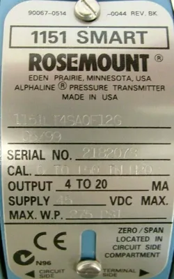NEW ROSEMOUNT 1151LT4SA0F12G PRESSURE TRANSMITTER