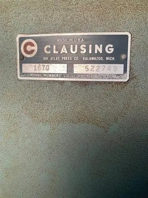 5924-410 Clausing Model 1670 15″ Variable Speed Floor Model Drill Press