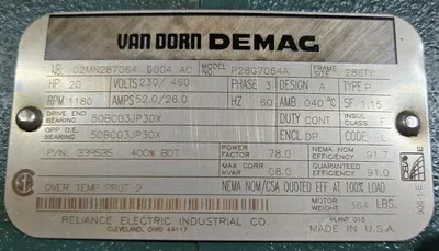 USED VAN DORN DEMAG P28G7064A