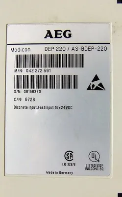 AEG Modicon DEP 220/AS-BDEP-220 Discrete Input Module Used