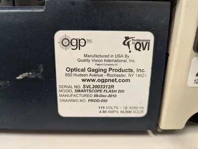 Used 2010 OGP Smart Scope Flash 200 Measuring Machines California US | Neutronic Stamping & Plating #1361998