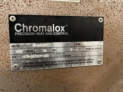 Chromalox ADH-015FLT 12” Air Duct Heater 15kW 3PH