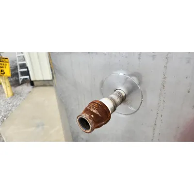 Used 6,500L (1,717 gal) Stainless Insulated Jacketed Liquid Storage Vessel Tank