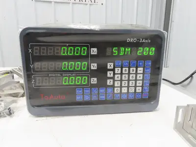 ToAuto DRO-3Axis HMI Controller Panel Push Button W/ Linear Scales Mount & Cord