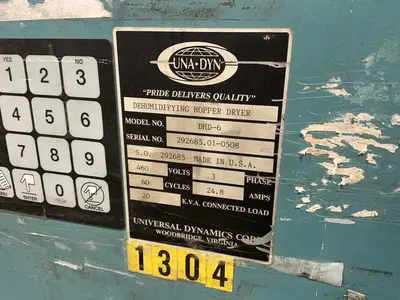 Used UNIVERSAL DYNAMICS CORP. DHD6 Misc Plastics Equipment Ohio US | HGR 24 #1404430