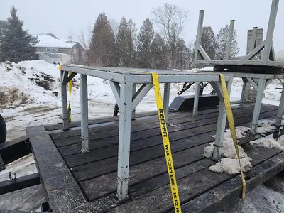 72" x 48" Fabricated Steel Welding Table 1/4'' Thick Top 36" Working Height