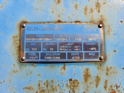 USED 2011 NELES-JAMESBURY 2400G-030-00-DB71-2736MV-7