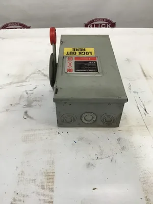 Eaton Cutler Hammer DH322FGK 60 Amp Heavy Duty Safety Switch Disconnect