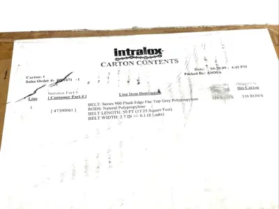 New | in-Stock Intralox Series 900 Conveyor Parts Michigan US | Maverick Industrial Sales #1393528