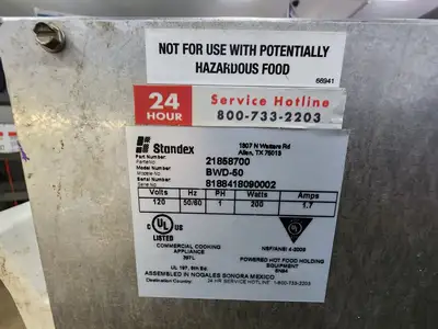 Used APW Wyott Used APW Wyott BWD-50 Dry Hot Dog Bun Warmer - Holds 40 Buns, 120V Countertop Display Warmers Illinois US | Falcon Restaurant Supply #1376641