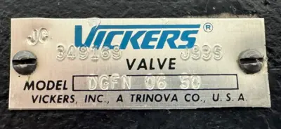 NEW VICKERS DGFN-06-50 FLOW REGULATOR VALVE 349169