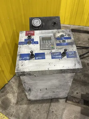 200 TON (2-3/8" TO 9-5/8") DIAMETER TRUE GRIT MODEL CT200 HYDRAULIC TUBE & PIPE PUSH POINTER / END FORMER/ SWAGING PRESS: STOCK #22399