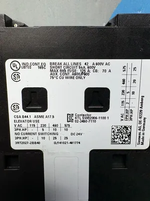 SIEMENS 3RT2027-2BB40 Electrical/PLC/Automation | ESS Industrial Equipment Sales (6)