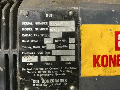 Used KCI KONECRANES KX5115TH10S Material Handling (misc) Ohio US | HGR 24 #1517953