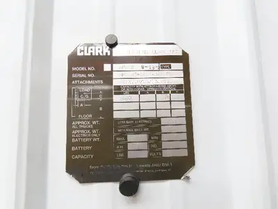 Clark NPR20 Main Wiring Harnes 36VDC Removed From NPR20 Reach Truck Forklift