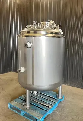 Used 264 Gallon Jacketed Tank (Reactor), 316L Stainless Steel, Insulated, Full Vacuum