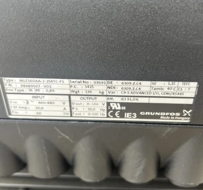 New | in-Stock Grundfos 30707-2P-15 HP LCSE Centrifugal Pumps California US | Davliegogo LLC #1705548