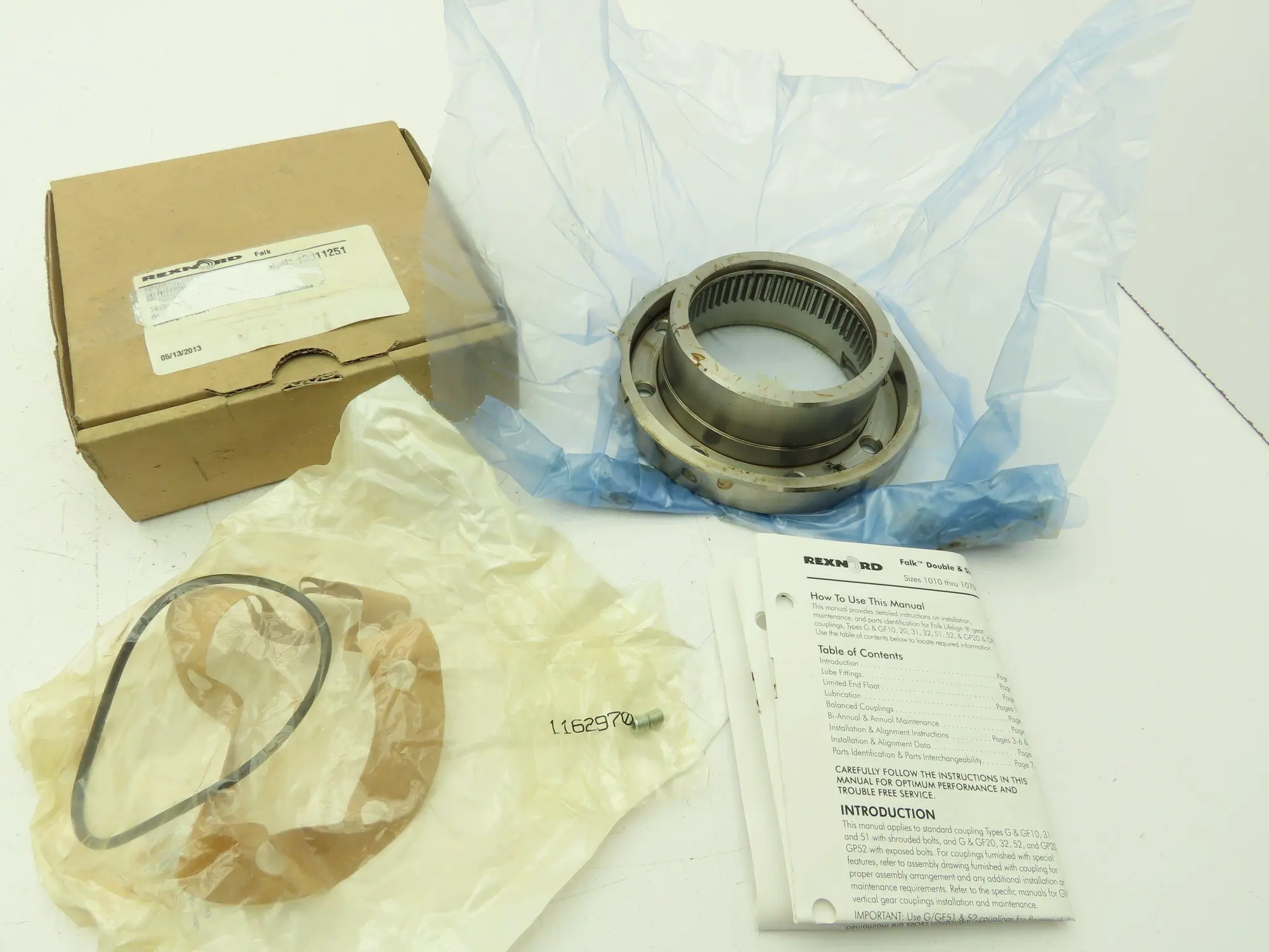 Rexnord 1015G 10011251 Gear Coupling Sleeve 6" OD