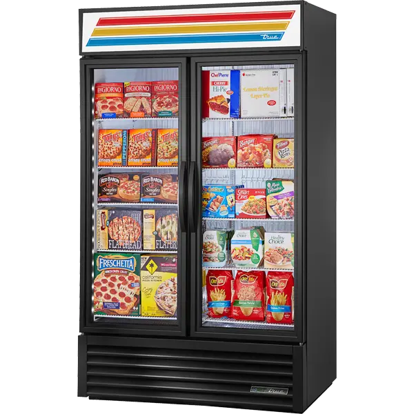 Used True True GDM-43F-SL-HC~TSL01 54" Merchandiser Freezer 2-Section 43 cu ft Display Freezers Illinois US | Falcon Restaurant Supply #1374759